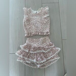 Hannah Banana Pink Floral Kids Matching Set 6